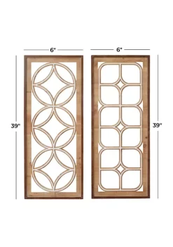 Hot Sale 🤩 Traditional Wood Wall Decor - Set of 2 by Monroe Lane ✨ -Monroe Lane Sales Belk 30940