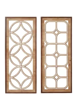 Hot Sale 🤩 Traditional Wood Wall Decor - Set of 2 by Monroe Lane ✨ -Monroe Lane Sales Belk 30942