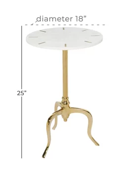 Outlet 🌟 Contemporary Marble Accent Table by Monroe Lane 🔥 -Monroe Lane Sales Belk 30971