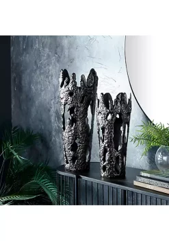 Deals 🎉 Contemporary Aluminum Vase - Set of 2 by Monroe Lane 😉 -Monroe Lane Sales Belk 31005