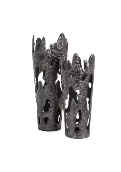 Deals 🎉 Contemporary Aluminum Vase - Set of 2 by Monroe Lane 😉 -Monroe Lane Sales Belk 31008