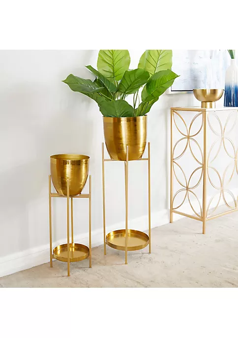 Wholesale โค๏ธ Modern Metal Planter - Set of 2 by Monroe Lane ๐ 2 Wholesale โค๏ธ Modern Metal Planter - Set of 2 by Monroe Lane ๐ - Image 2