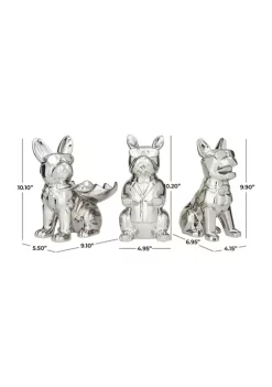 Buy 😉 Glam Porcelain Sculpture - Set of 3 by Monroe Lane ❤️ -Monroe Lane Sales Belk 31051