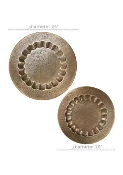Coupon 🌟 Eclectic Metal Wall Decor - Set of 2 by Monroe Lane 👍 -Monroe Lane Sales Belk 31096
