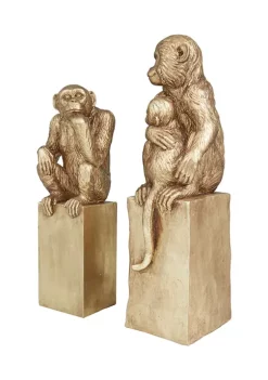 Discount 🌟 Glam Resin Sculpture - Set of 2 by Monroe Lane 🎉 -Monroe Lane Sales Belk 31123