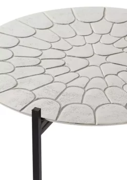 Buy 🤩 Contemporary Aluminum Accent Table by Monroe Lane 🔔 -Monroe Lane Sales Belk 31147