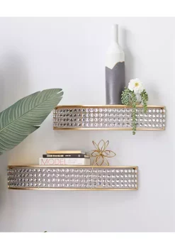 Top 10 💯 Contemporary Metal Wall Shelf - Set of 2 by Monroe Lane 🔥