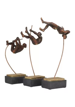 Best reviews of 🥰 Contemporary Polystone Sculpture - Set of 3 by Monroe Lane 👍 -Monroe Lane Sales Belk 31160