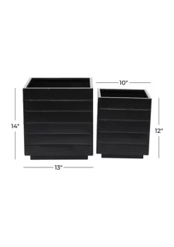 Coupon 🎉 Modern Metal Planter - Set of 2 by Monroe Lane 🧨 -Monroe Lane Sales Belk 31189