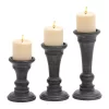Best deal 🤩 Traditional Mango Wood Candle Holder - Set of 3 by Monroe Lane 🎉