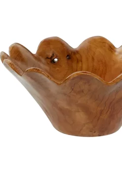 Best Pirce 👏 Bohemian Teak Wood Decorative Bowl - Set of 3 by Monroe Lane 😉 -Monroe Lane Sales Belk 31231