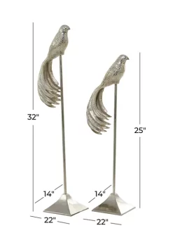 Discount ✔️ Eclectic Aluminum Sculpture - Set of 2 by Monroe Lane ⭐ -Monroe Lane Sales Belk 31257
