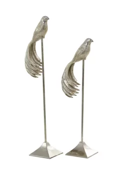 Discount ✔️ Eclectic Aluminum Sculpture - Set of 2 by Monroe Lane ⭐ -Monroe Lane Sales Belk 31259