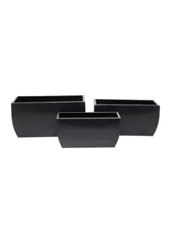 Budget ✨ Modern Metal Planter - Set of 3 by Monroe Lane ✔️ -Monroe Lane Sales Belk 31277