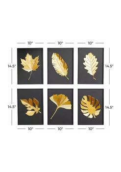 Budget ⌛ Contemporary Metal Wall Decor - Set of 6 by Monroe Lane ⭐ -Monroe Lane Sales Belk 31309