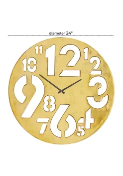 Cheapest ⌛ Contemporary Aluminum Wall Clock by Monroe Lane ⭐ -Monroe Lane Sales Belk 31322
