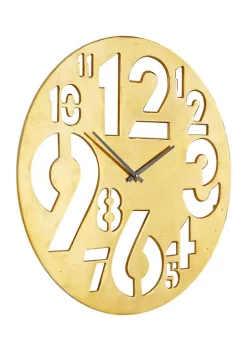 Cheapest ⌛ Contemporary Aluminum Wall Clock by Monroe Lane ⭐ -Monroe Lane Sales Belk 31323