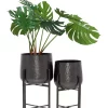 Outlet 🔔 Modern Metal Planter - Set of 2 by Monroe Lane ❤️