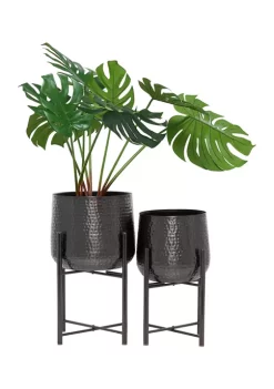 Outlet 🔔 Modern Metal Planter - Set of 2 by Monroe Lane ❤️