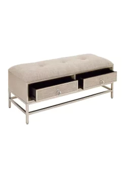 Coupon 🛒 Contemporary Linen Storage Bench by Monroe Lane ⌛ -Monroe Lane Sales Belk 3137