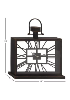 Budget 🛒 Industrial Metal Clock by Monroe Lane 🔔 -Monroe Lane Sales Belk 31393