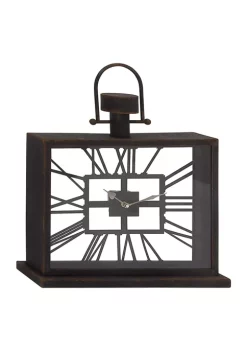 Budget 🛒 Industrial Metal Clock by Monroe Lane 🔔 -Monroe Lane Sales Belk 31395