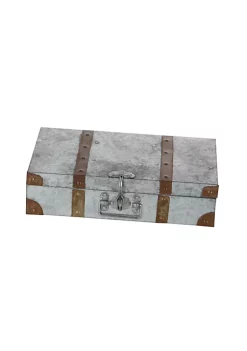 Outlet 🎁 Farmhouse Metal Box - Set of 3 by Monroe Lane 🛒 -Monroe Lane Sales Belk 31463