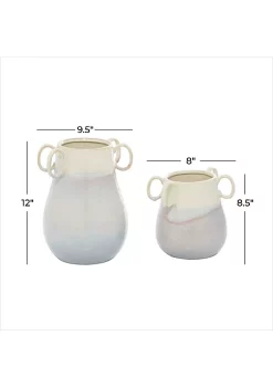 Cheap ✨ Farmhouse Ceramic Vase - Set of 2 by Monroe Lane 👍 -Monroe Lane Sales Belk 31523