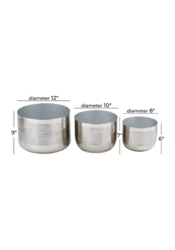 Discount ⭐ Modern Metal Planter - Set of 3 by Monroe Lane 🛒 -Monroe Lane Sales Belk 31546