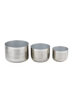 Discount ⭐ Modern Metal Planter - Set of 3 by Monroe Lane 🛒 -Monroe Lane Sales Belk 31549