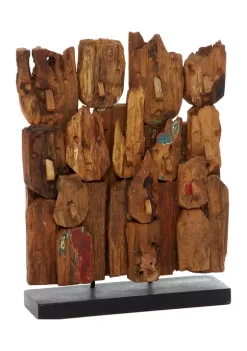 Best Sale 🤩 Bohemian Teak Wood Sculpture by Monroe Lane 🥰