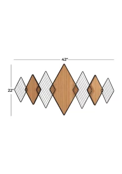Brand new 👍 Modern Bamboo Wall Decor by Monroe Lane ⌛ -Monroe Lane Sales Belk 31584