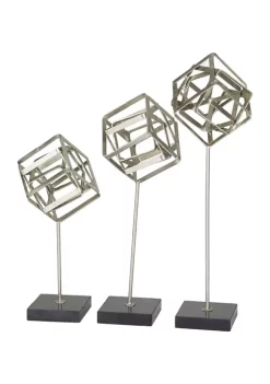 Outlet โ๏ธ Contemporary Marble Sculpture - Set of 3 by Monroe Lane ๐