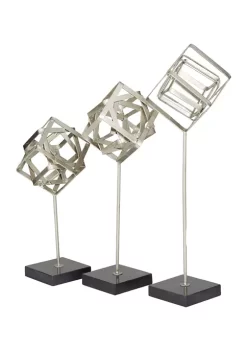 Outlet ✔️ Contemporary Marble Sculpture - Set of 3 by Monroe Lane 🛒 -Monroe Lane Sales Belk 31629