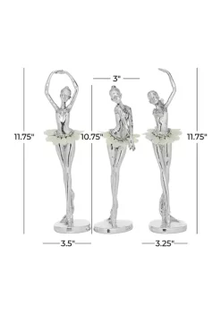 Budget 😍 Glam Polystone Sculpture - Set of 3 by Monroe Lane 😍 -Monroe Lane Sales Belk 31634