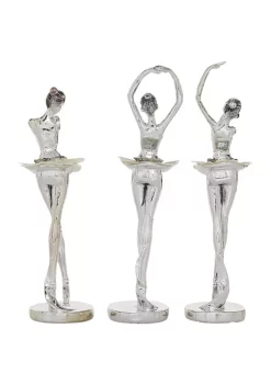Budget 😍 Glam Polystone Sculpture - Set of 3 by Monroe Lane 😍 -Monroe Lane Sales Belk 31635