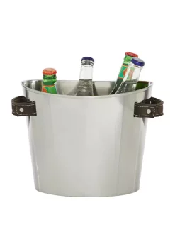 Budget π Contemporary Stainless Steel Ice Bucket by Monroe Lane π