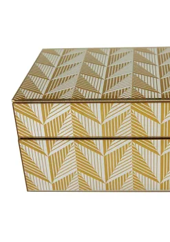 Deals 🎁 Glam Glass Box - Set of 2 by Monroe Lane 😍 -Monroe Lane Sales Belk 31683