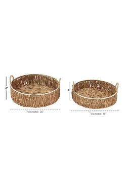 Brand new 🔔 Coastal Dried Plant Tray - Set of 2 by Monroe Lane 💯 -Monroe Lane Sales Belk 31711