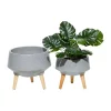 Wholesale ⭐ Contemporary Magnesium Oxide Planter - Set of 2 by Monroe Lane ⌛