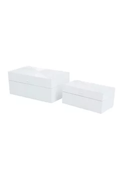 Top 10 🎁 Contemporary Wood Box - Set of 2 by Monroe Lane 😍 -Monroe Lane Sales Belk 3174