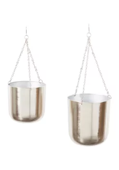 Wholesale 🛒 Glam Metal Planter - Set of 2 by Monroe Lane ⌛ -Monroe Lane Sales Belk 31794