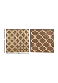 Top 10 ✨ Pine Traditional Wall Décor - Set of 2 by Monroe Lane 🎁 -Monroe Lane Sales Belk 31859