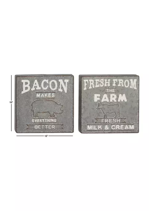 Hot Sale 🌟 Iron Farmhouse Wall Décor - Set of 2 by Monroe Lane ✨ 5 Hot Sale 🌟 Iron Farmhouse Wall Décor - Set of 2 by Monroe Lane ✨ - Image 5