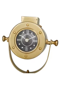 Coupon 👏 Vintage Stainless Steel Clock by Monroe Lane 🔥 -Monroe Lane Sales Belk 31873