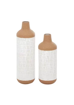 Promo ✔️ Bohemian Metal Vase - Set of 2 by Monroe Lane 🤩 -Monroe Lane Sales Belk 31886