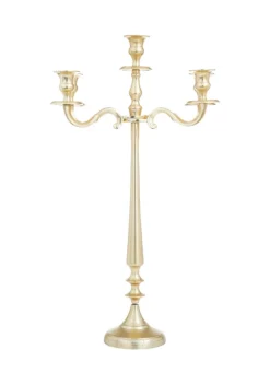 Hot Sale 🎉 Traditional Aluminum Candelabra by Monroe Lane 🔥 -Monroe Lane Sales Belk 31903