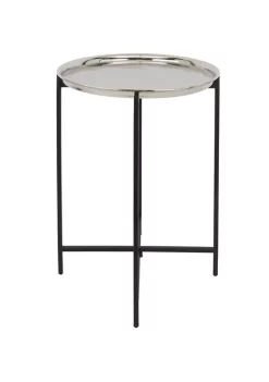 Hot Sale 😍 Transitional Aluminum Accent Table by Monroe Lane ✨