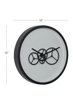 Coupon 🔔 Metal Contemporary Wall Clock by Monroe Lane 👍 -Monroe Lane Sales Belk 31953