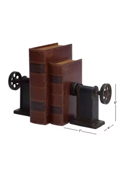 Deals 🤩 Industrial Metal Bookends - Set of 2 by Monroe Lane 🤩 -Monroe Lane Sales Belk 31960